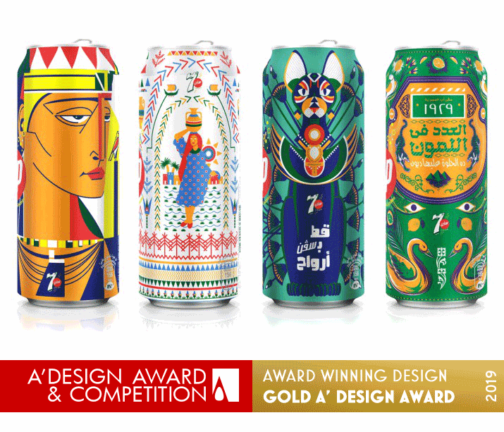 7UP Egypt Limited Edition Series Beverage Packaging by PepsiCo Design & Innovation