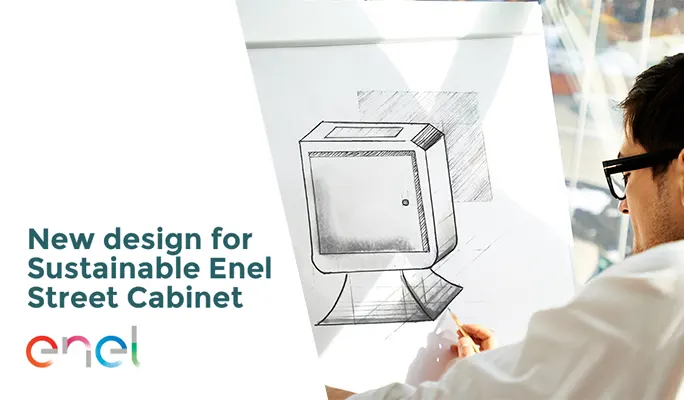 New design for Sustainable Enel Street Cabinet