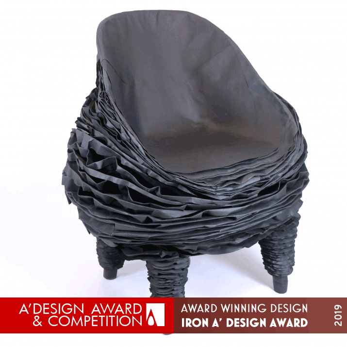 Paper Furniture Collection Chair by Vadim Kibardin