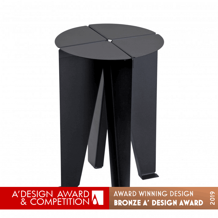Qu4tro Stool or Sidetable by Marcos Bravo