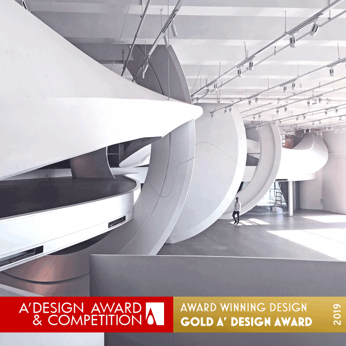 WIND CIRCULATION Office and Exhibition Hall by Tacco Leegend