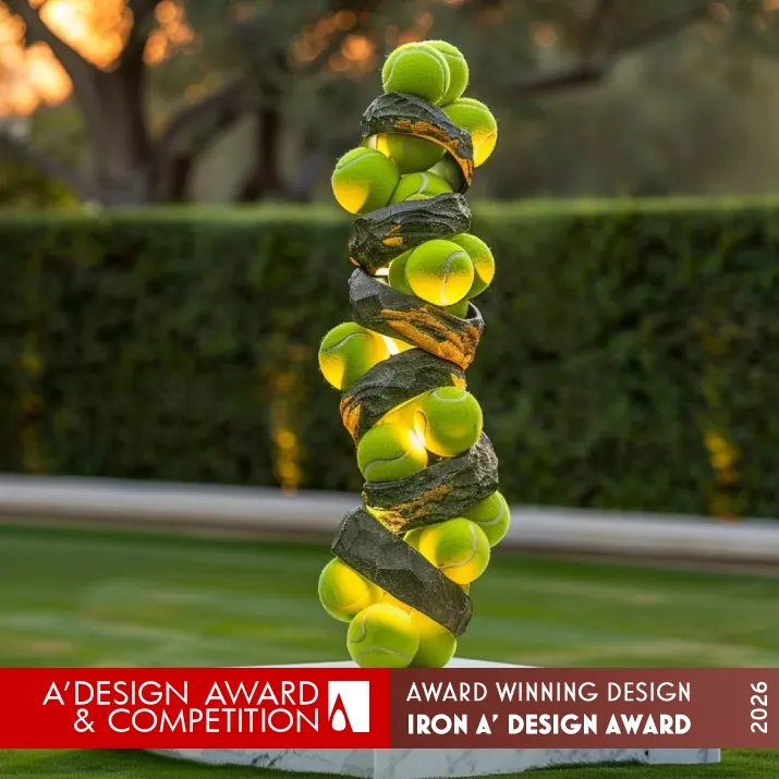 Between Force And Stillness Tennis Inspired Sculpture by Yuan Zhuang