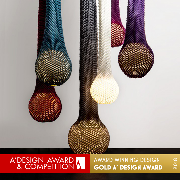 Knitted Unique and original lighting collection by Ariel Zuckerman