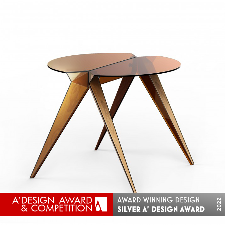 Lotus Leaf End Table by Zi bin Zhu