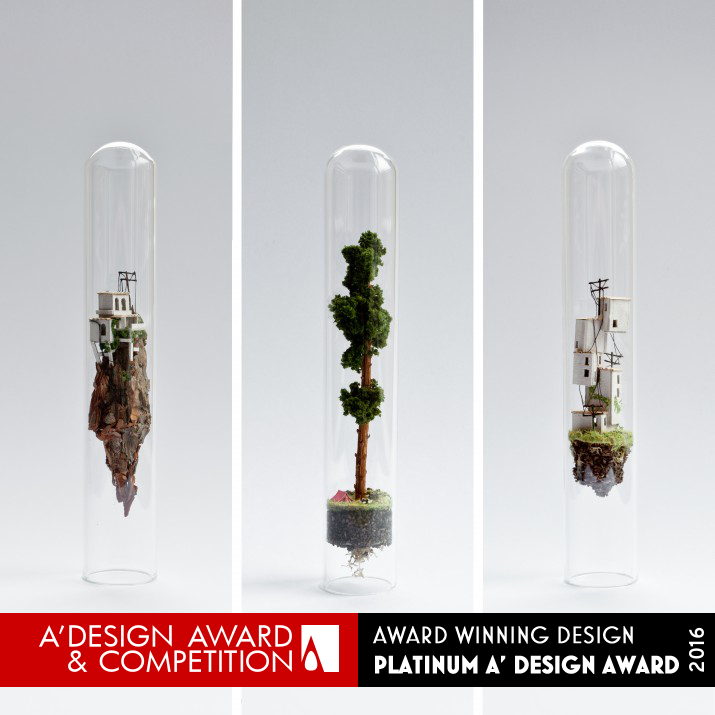 Micro Matter Miniature Sculptures in Glass Test Tubes by Rosa de Jong