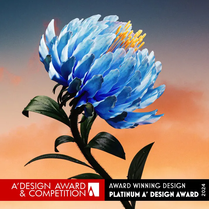 Procedural Flowers Digital Illustration by You Zhang