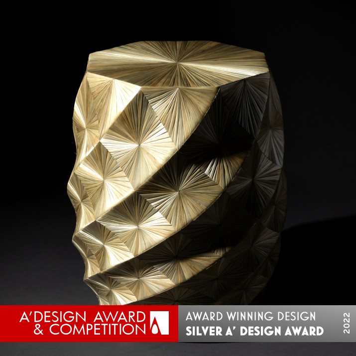Spiral Blonde Side Table by Ben Dungey
