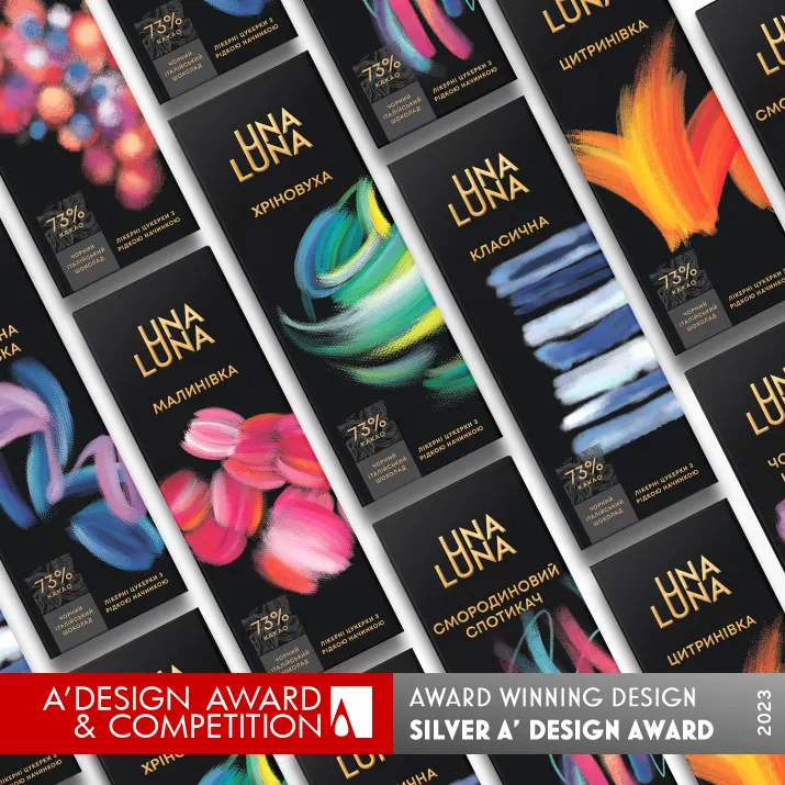 Una Luna Collection Candy Packaging by Olha Takhtarova