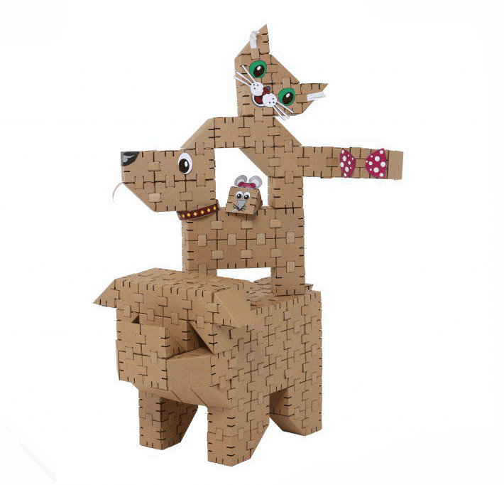 Yohocube Cardboard construction set by Yohocube